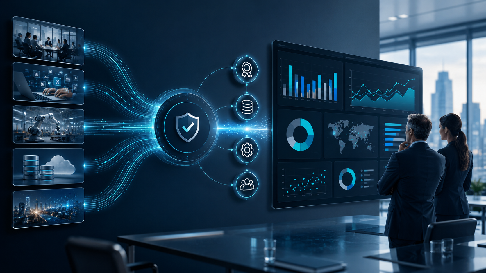 Data and reporting control dashboard
